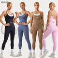 Women Sportswear One Piece Yoga Woman Clothes Running Tight Sport Romper Bodysuit Quick Drying Fitness Workout Yoga Jumpsuit