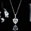 Abiding Jewelry Wholesale Custom Heart Shape Moissanite Diamond S925 Sterling Silver Necklace