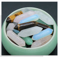 Popular Ornament Double-Headed Pointed Hexagonal Section Prismatic Natural Stone Tiger Eye Amethsy for Home Decoration