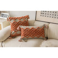Innermor Square Geometric Woven Cotton Tufted Nordic Bohemian Pillow Covers for Home & Hotel Use