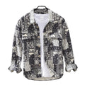 Fashion Long Sleeve Hawaiian Loose Casual Shirt Clothing Streetwear for Men