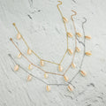 Women's Natural Sea Shell Pendant Bead Chain Choker Necklace Bohemian Style Stainless Steel Jewelry Gold Fashion Accessory