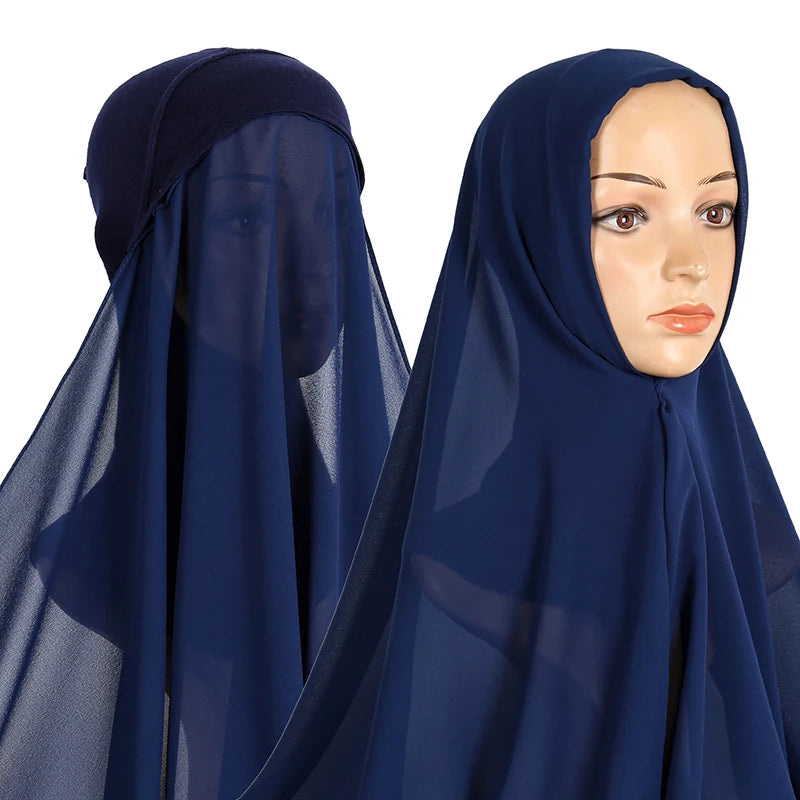Best Selling Women's Soft Stretch Modal Muslim Inner Hijab Elastic Underscarf Head Bonnet Hat Scarf for Autumn