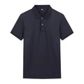 S-3XL Men's Short Sleeved Solid Color Lapel T-shirt Summer Business Custom Work Clothes Men's Clothing