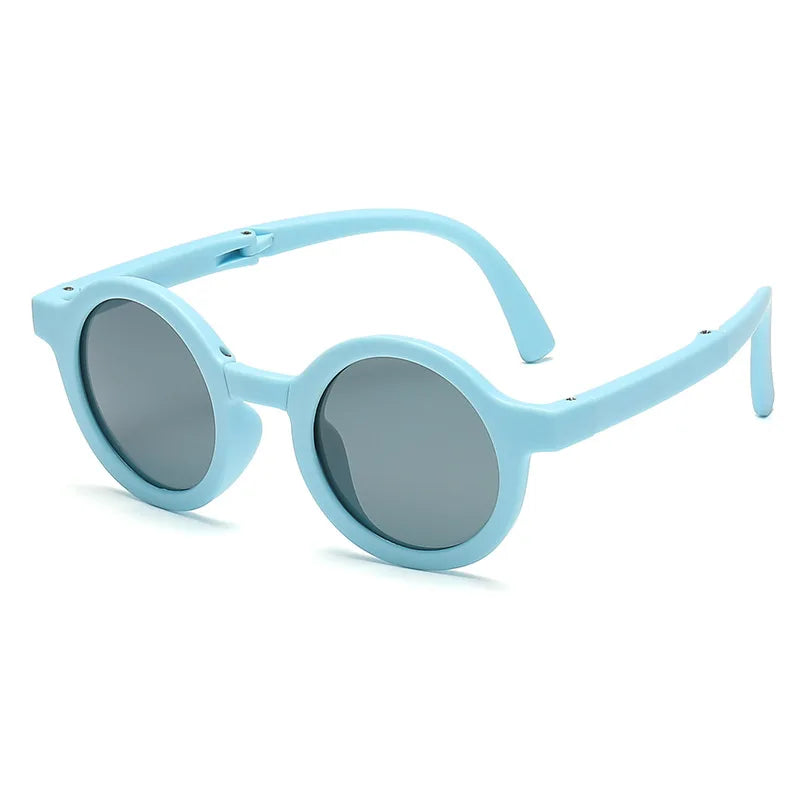 DCOPTICAL 2025 Retro Sunglasses for Baby Toddler Great Quality TR90 Frame Polarized Folding Summer Shades Yellow Red Blue Gray