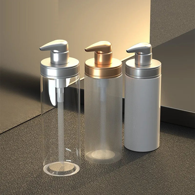 Cosmetic clear 300ml Pump Bottle Lotion Foam Shampoo Bottle and Shower Gel Bottles Packaging