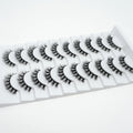 Top Selling 10 Pairs Cheaper 3D Faux Mink Eyelashes Custom Logo False Eyelashes Handmade Full Strip Wispy Lashes