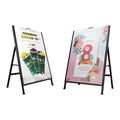 Heavy Duty Steel/Aluminium A-frame Double-Sided Display Sign Board A2 Welcome Board for Indoor/Outdoor Use with Strong Anti-Wind