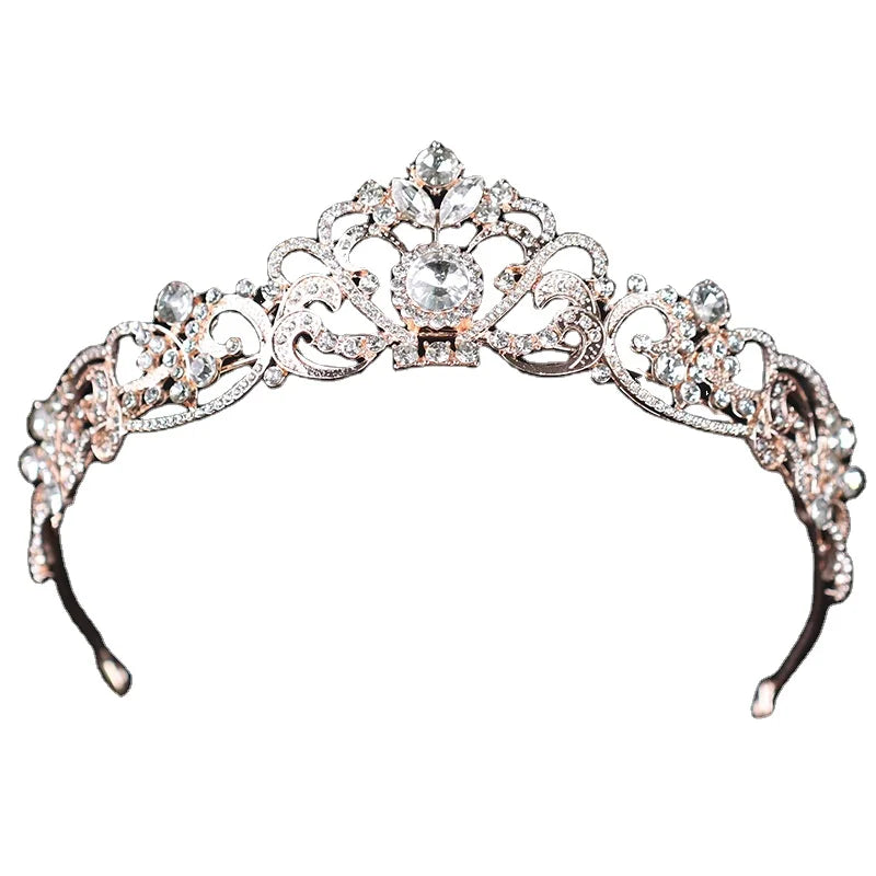 2025 Wholesale Cheap Tiara Crown Wedding Crown Bride Crown Tiaras for Wedding Bridal Hair Accessories