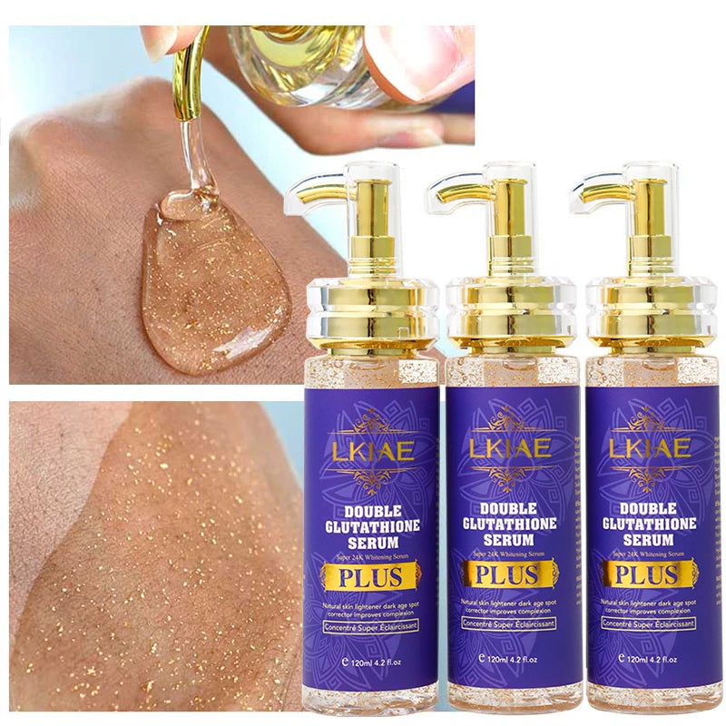 Private Label 24K Gold Multi Effect Repair Face 4 in 1 Skin Care Moisturizing Brightening Anti Aging Whitening Serum