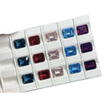 HQ Gems 8x10mm Synthetic Stone Rhodolite Garnet Morganite London Blue Cctagon Cut Nano Crystal for Sale