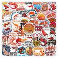 53PCS Marine life cartoon shrimply animals shrimps sticker sheet