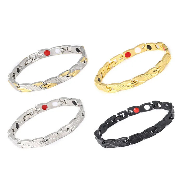 Jewelry 7MM Detachable Twisted Dragon Snake Chain Bracelets Men Magnetic Bracelet