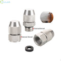 304 Stainless Steel Adjustable Fog Nozzle 1/4" Thread Fine Mist Atomizing Nozzle for Dust Removal Humidification Cooling