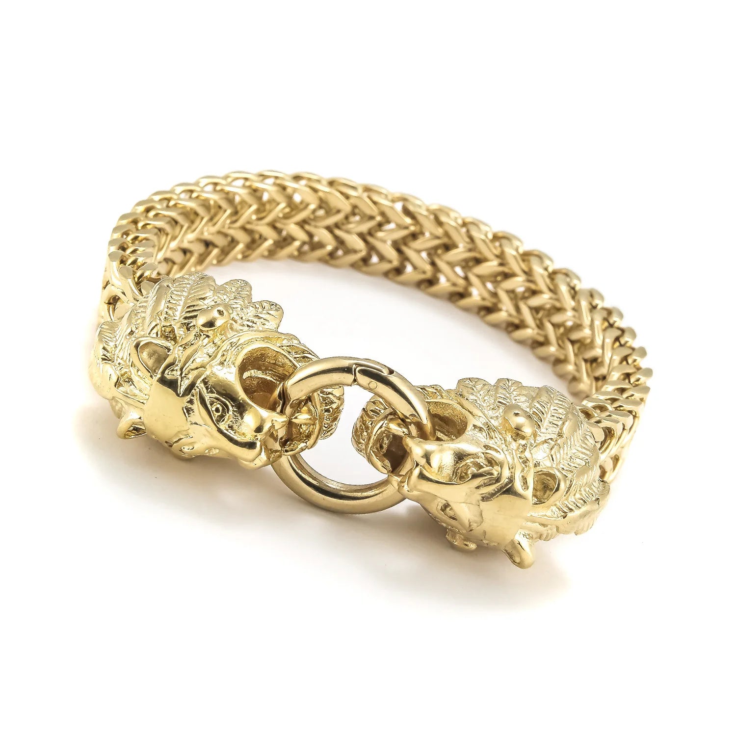 Manufacturers Supply Stainless Steel Jewelry Fashion Men's Stainless Steel Bracelet Golden Punk Jewelry Bracelet