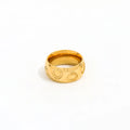 High End 18K Plain Gold Love Paved Rings Stainless Steel Trendy Simple Gold Plated Jewelry