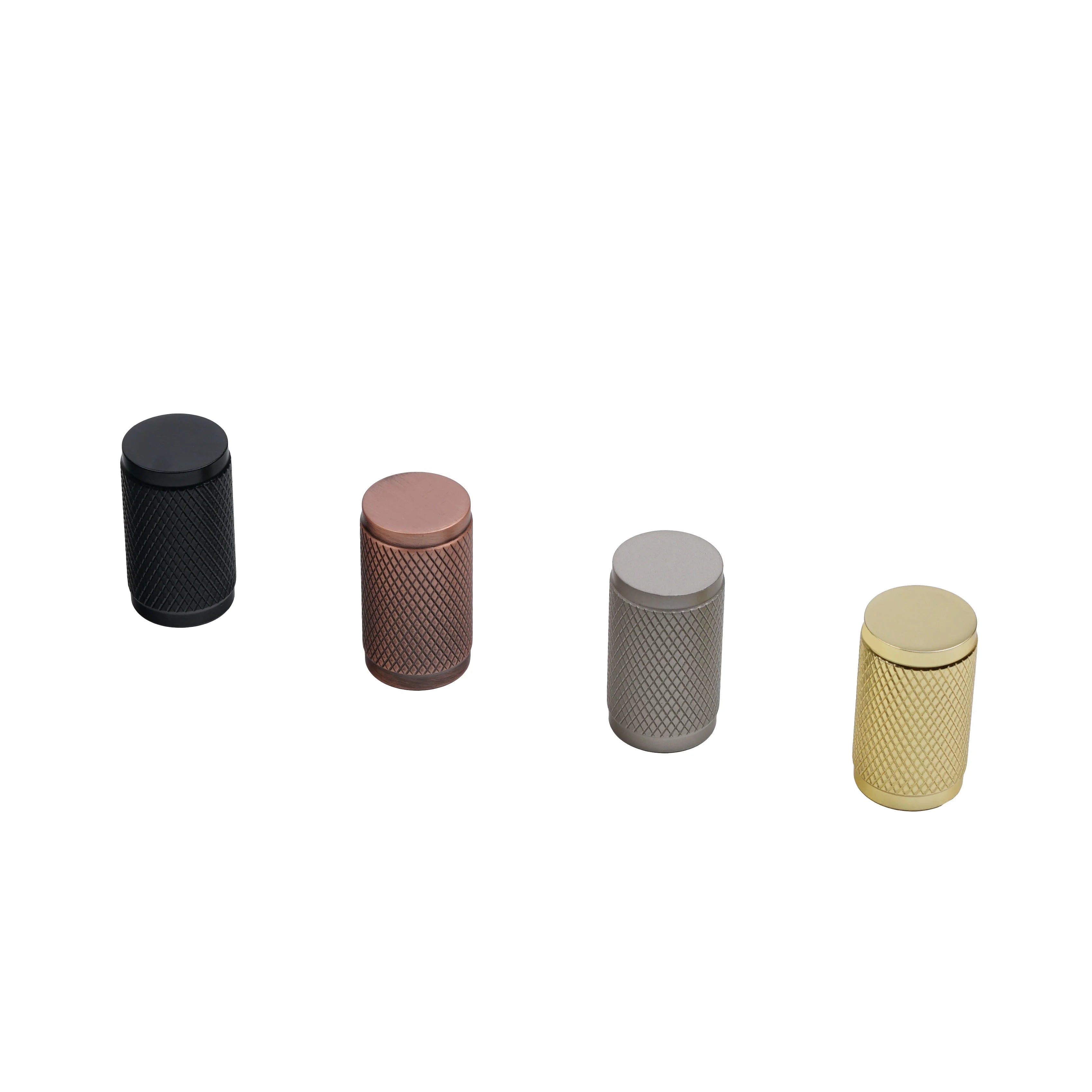 Knurled Knob Decoration Furniture Handle and Knobs Knurled Zinc Alloy Round Furniture Drawer Cabinet Knob and Handle