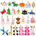 Cute Cat Dog Pig Rabbit Panda Bear Elephant Giraffe Dinosaur Animal Charm Pendant18K Gold Necklace Bracelet Jewelry Supply K70