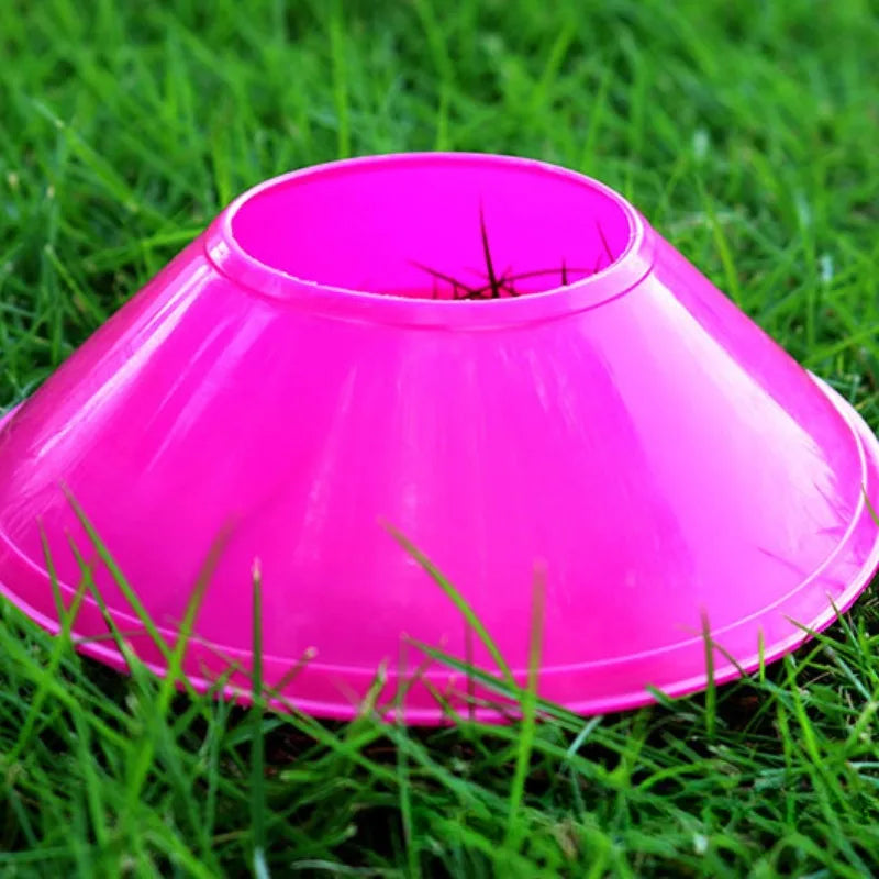 Pink Mini PE Soft Flexible Durable Eco-Friendly Training Disc Cones Custom Logo Agility Markers Soccer/Football Coaching Bulk