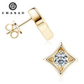 Sparkling Mini Ear Jewelry Gift 925 Sterling Silver 5mm 0.5ct Moissanite square Stud Earrings for Women Girls