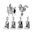 Real 925 Sterling Silver Gothic Style Suspense Series Melancholy Personality Charm DIY Beads Bracelet Making Jewelry Making