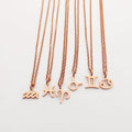 Zodiac Necklace 18k Gold Joyeria Acero Oro Gold Jewelry for Women Cadenas Mujer Joyas Acero Quirurgico En China