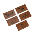 High Quality Custom Logo Debossed Eco-Friendly Square Shape Sew Jeans Patches Label Clothing Garment Labels Patch