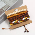 Wholesale Handmade Woven DIY Leather Jewelry Cheap Price Fashionable Bracelet Multilayer Bracelets for Men Women