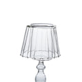 2025 New Large Crystal Glass Candle Holder Handmade Metal Customizable Logo Home Christmas Quality Glass Candle Jars Lanterns