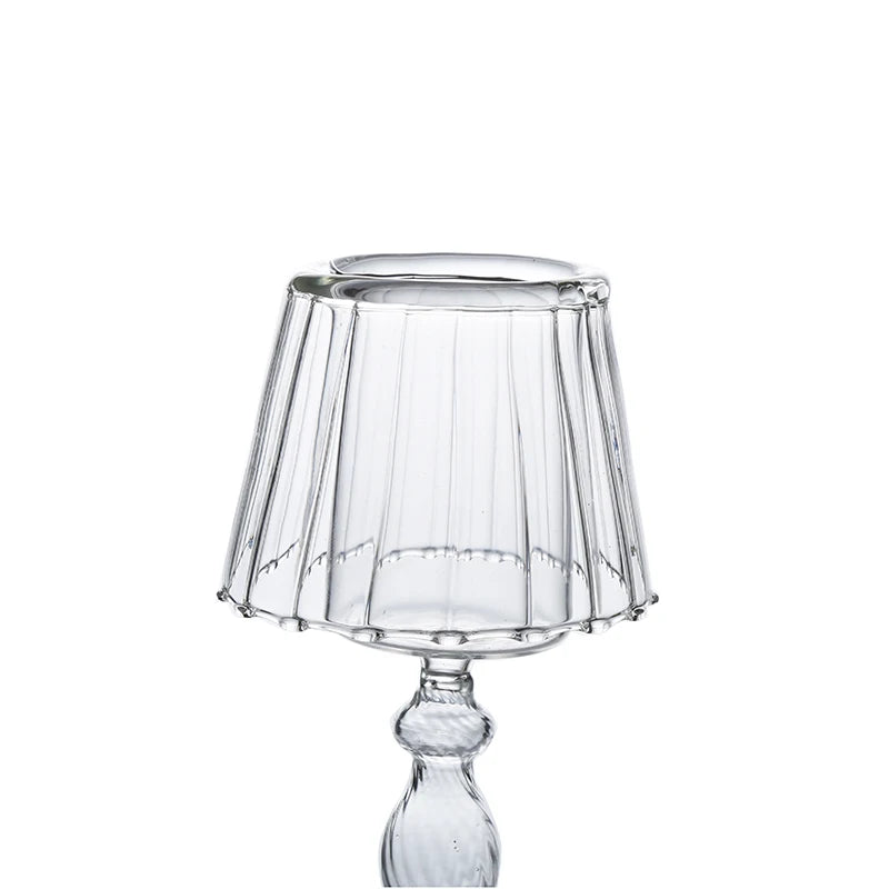 2025 New Large Crystal Glass Candle Holder Handmade Metal Customizable Logo Home Christmas Quality Glass Candle Jars Lanterns