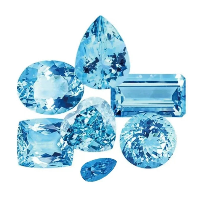 TELULA Jewelry Natural Aquamarine Raw Price Per Carat Stone Price Beads Stones Natural Aquamarine