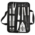 Hot Sale 3 PCS Stainless Steel Barbecue Tool Set with Cloth Bag Easy Cleaned Food Tong Fork Spatula for Barbecue Enthusiasts