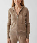 Designer Custom Logo Full up Zipper Knitted Women Cotton Acrylic Wool Cashmere Cardigan Hoodie Sweater