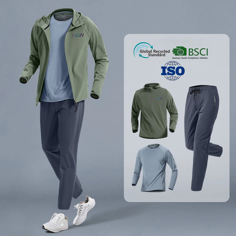 High QualityMen Logo Gym Wear Set Xxl Tracksuit Set Unisex 3 Piece Gym Wear Men'S Matching Tracksuit Set