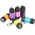 Helius Led Mini Torch Light USB Rechargeable Portable Flashlight Keychain Torch Lamp Waterproof Light Hiking Camping Flashlights