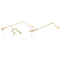 2023 New Frameless Optical Glasses for Men and Women Simple Fashion Glasses Factory Wholesale
