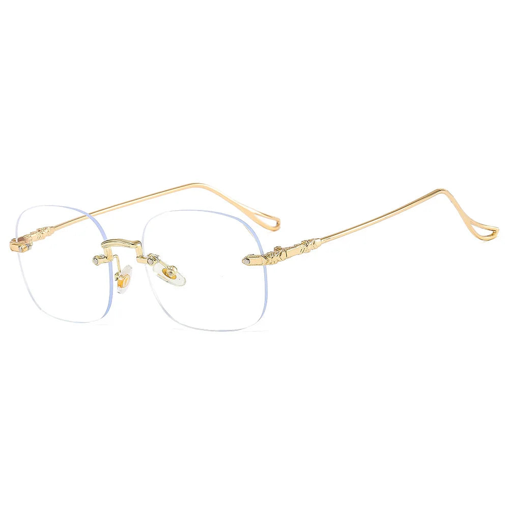 2023 New Frameless Optical Glasses for Men and Women Simple Fashion Glasses Factory Wholesale