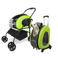 JXB Wholesale Lightweight Foldable Adjustable Comfortable 4-Wheel Portable Outdoor Pet Stroller for Cats & Dogs