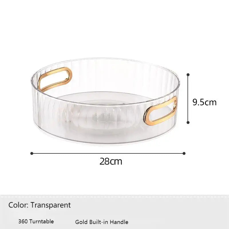 Lazy Susan Turntable Plastic Spinner for Kitchen and Bathroom Cabinet Cupboard or Countertop Organizing 11 Inches