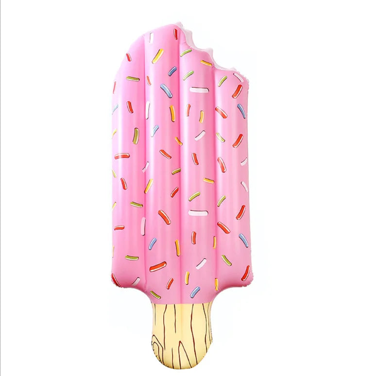 B03 Inflatable Bitten Popsicle PVC Durable Swimming Pool Floating Beach Island Rafting Lounge Pool Floats