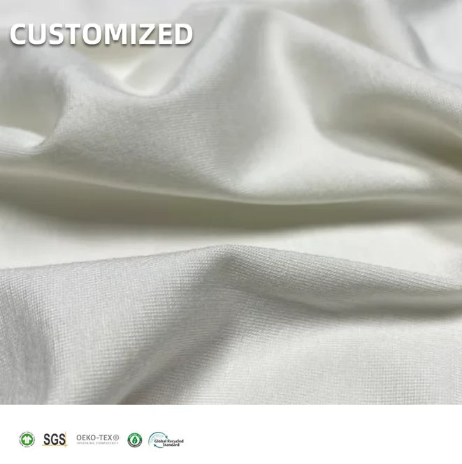 200GSM Bamboo Lyocell Chitosan Spandex Solid Color Fabric for Lady Tops