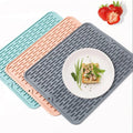 16'' X 12'' Silicone Trivet Heat Resistant Mat Dish Drying Mats Kitchen Counter Rack Sink Drainer Pad Silicone Dish Drying Mat