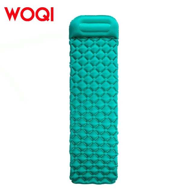 WOQI Ultra Light Inflatable Camping Sleep Cushion with Built in Pump Camping Hiking Travel Inflatable Sleep Cushion