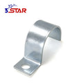 U-shaped Galvanized Steel Saddle Clamps Full Pipe Hose Fittings with Inch/Metric Sizes for Waterproof Conduit