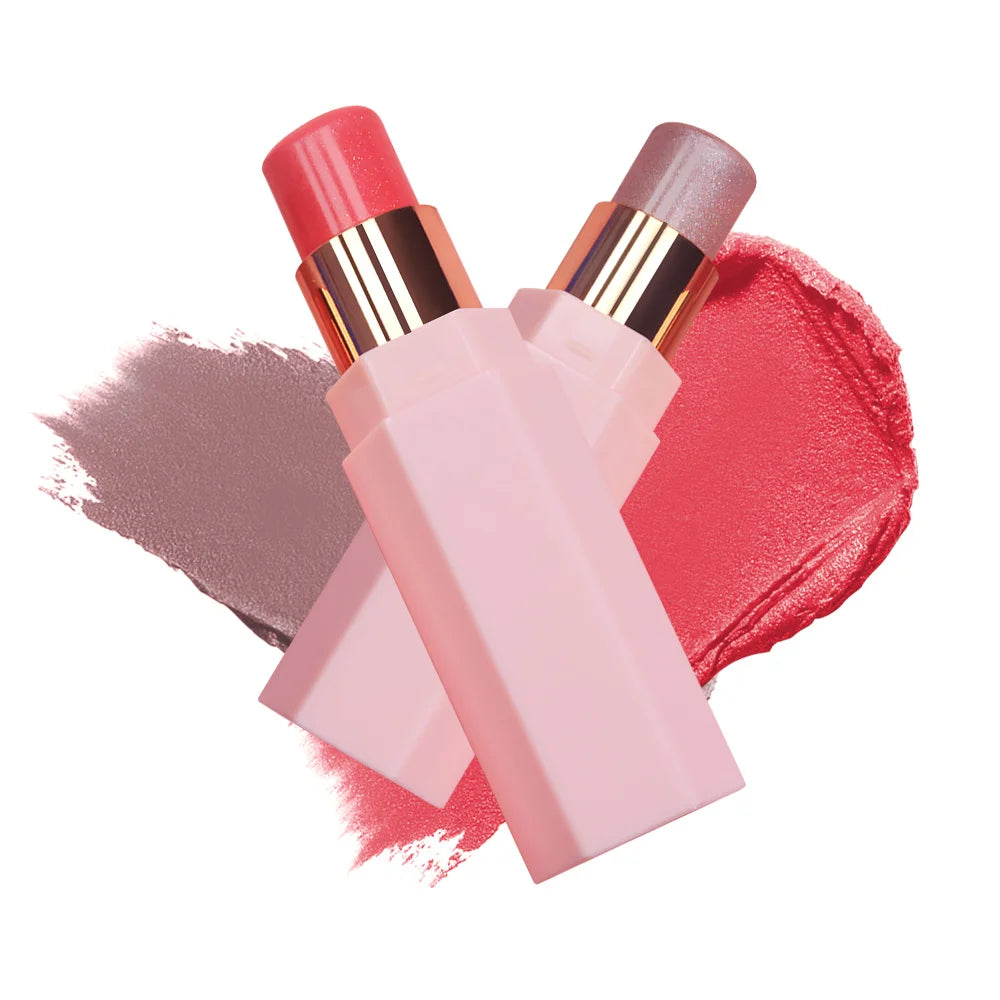 Wholesale Pink Cheek Contour Blush Stick Highlighter Makeup Face Vegan Cream Blush Stick Private Label