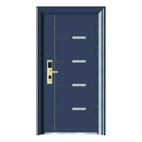 2025 Hot Sale Fire Rated Steel Door Anti Thief Fire Proof Soundproof Door with Smart Lock Modern School Use Finished Surface