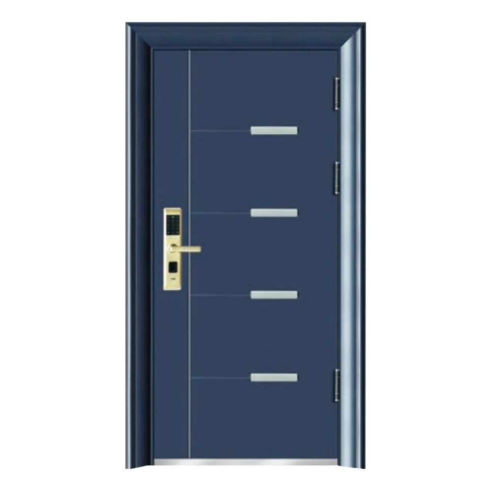 2025 Hot Sale Fire Rated Steel Door Anti Thief Fire Proof Soundproof Door with Smart Lock Modern School Use Finished Surface