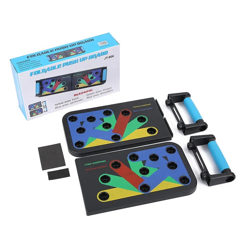Custom/wholesale ABS Multi-function Body Workout Fitness Power Press Comprehensive Foldable Push up Board Trainer 300kg Max Load
