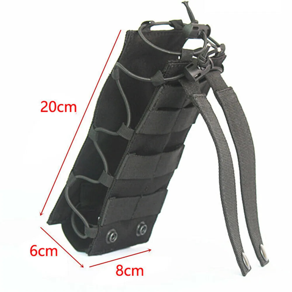 Tactical Molle Water Bottle Pouch Bag Outdoor Travel Hiking Drawstring Water Bottle Holder Kettle Carrier Bag