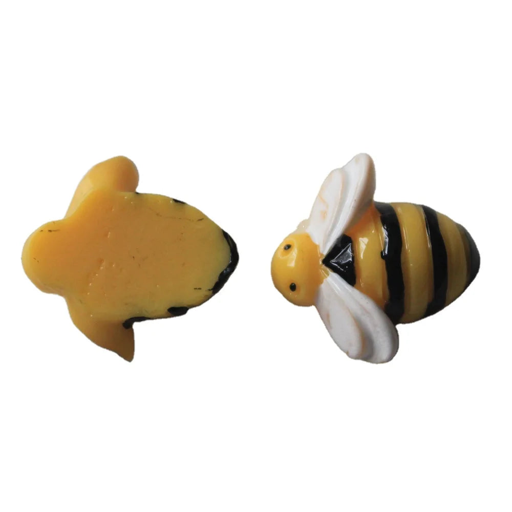 100Pcs Resin Cartoon Kawaii Mini Lovely Insects Flatback Cabochon Scrapbook Hair Bows Clips DIY Embellishments Accessories